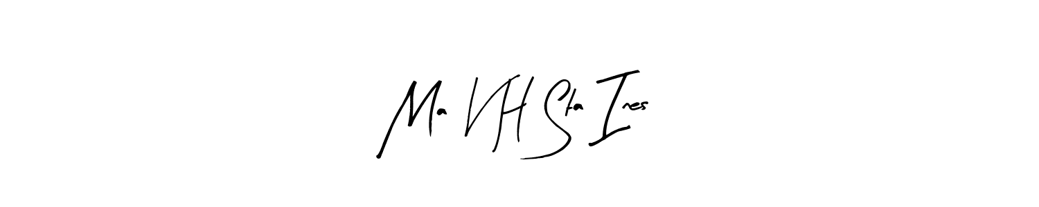 Make a beautiful signature design for name Ma V H Sta Ines. Use this online signature maker to create a handwritten signature for free. Ma V H Sta Ines signature style 8 images and pictures png