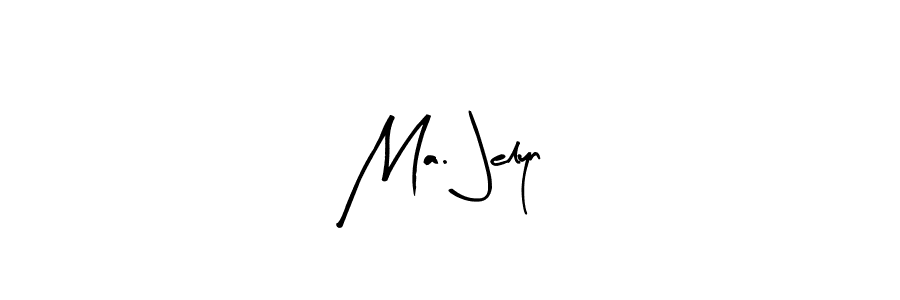 Design your own signature with our free online signature maker. With this signature software, you can create a handwritten (Arty Signature) signature for name Ma. Jelyn. Ma. Jelyn signature style 8 images and pictures png