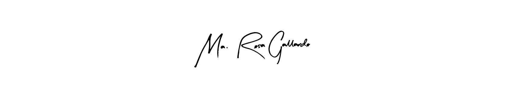 It looks lik you need a new signature style for name Ma. Rosa Gallardo. Design unique handwritten (Arty Signature) signature with our free signature maker in just a few clicks. Ma. Rosa Gallardo signature style 8 images and pictures png