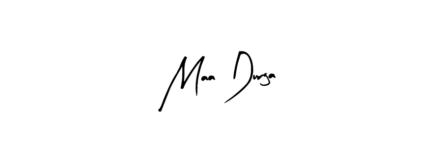 Arty Signature is a professional signature style that is perfect for those who want to add a touch of class to their signature. It is also a great choice for those who want to make their signature more unique. Get Maa Durga name to fancy signature for free. Maa Durga signature style 8 images and pictures png