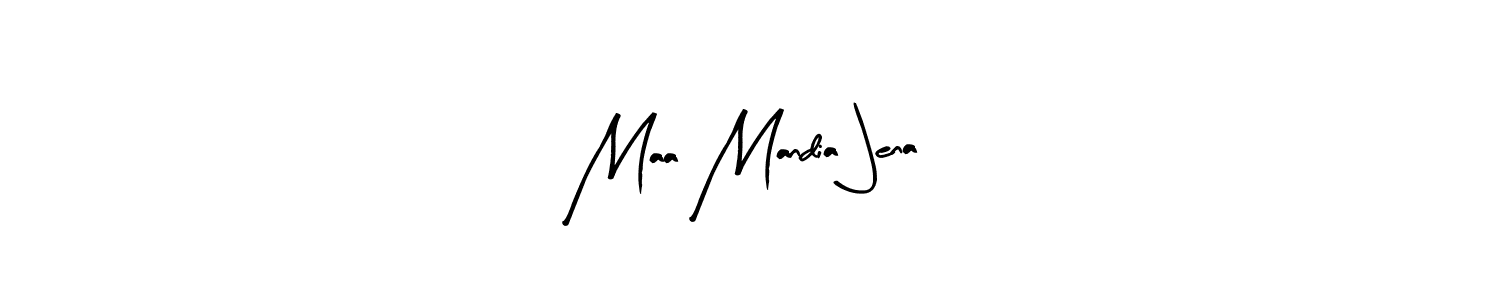 Here are the top 10 professional signature styles for the name Maa Mandia Jena. These are the best autograph styles you can use for your name. Maa Mandia Jena signature style 8 images and pictures png