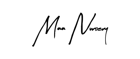 Get an exclusive digital autograph for Maa Nursery. The Arty Signature typeface captures the charm of real penmanship on paper. Maa Nursery signature style 8 images and pictures png