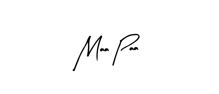 Similarly Arty Signature is the best handwritten signature design. Signature creator online .You can use it as an online autograph creator for name Maa Paa. Maa Paa signature style 8 images and pictures png