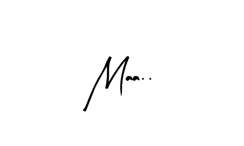 Also we have Maa.. name is the best signature style. Create professional handwritten signature collection using Arty Signature autograph style. Maa.. signature style 8 images and pictures png