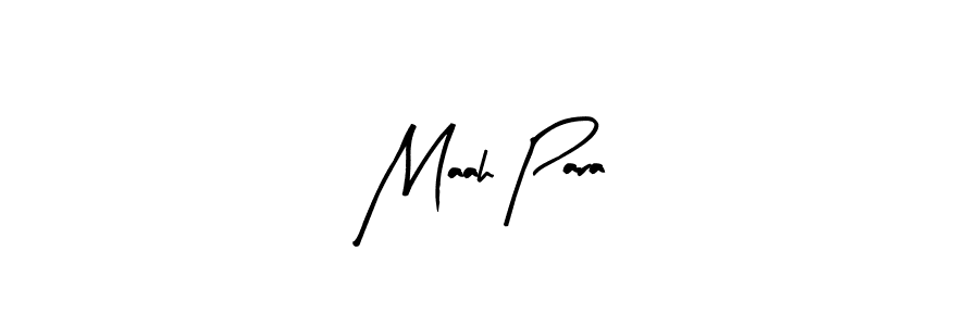 How to make Maah Para signature? Arty Signature is a professional autograph style. Create handwritten signature for Maah Para name. Maah Para signature style 8 images and pictures png