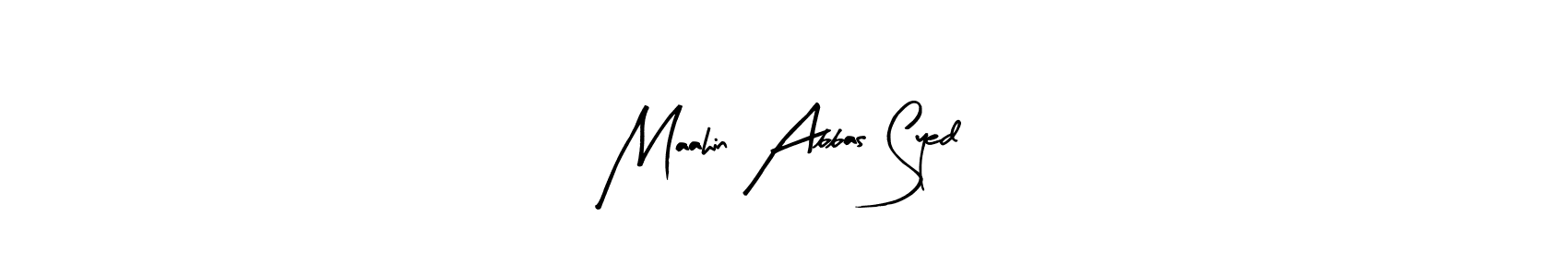 You can use this online signature creator to create a handwritten signature for the name Maahin Abbas Syed. This is the best online autograph maker. Maahin Abbas Syed signature style 8 images and pictures png