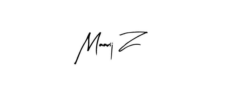 Best and Professional Signature Style for Maarij Z. Arty Signature Best Signature Style Collection. Maarij Z signature style 8 images and pictures png