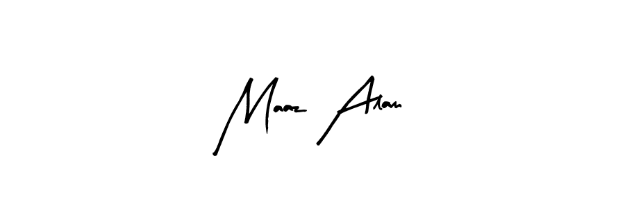 Make a beautiful signature design for name Maaz Alam. Use this online signature maker to create a handwritten signature for free. Maaz Alam signature style 8 images and pictures png