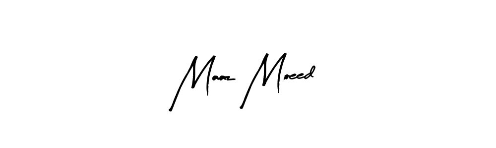 Design your own signature with our free online signature maker. With this signature software, you can create a handwritten (Arty Signature) signature for name Maaz Moeed. Maaz Moeed signature style 8 images and pictures png
