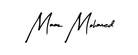 Give your name Maaz Mohamed an exquisite flair with the Arty Signature script font. Ideal for contracts, resumes, and formal letterheads. Maaz Mohamed signature style 8 images and pictures png