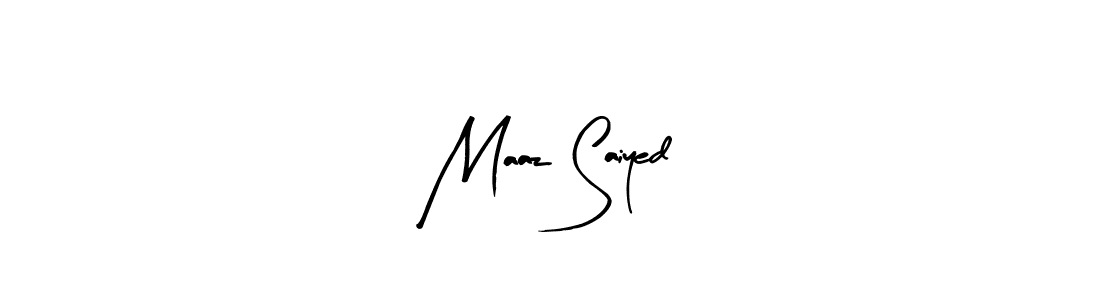 Also You can easily find your signature by using the search form. We will create Maaz Saiyed name handwritten signature images for you free of cost using Arty Signature sign style. Maaz Saiyed signature style 8 images and pictures png