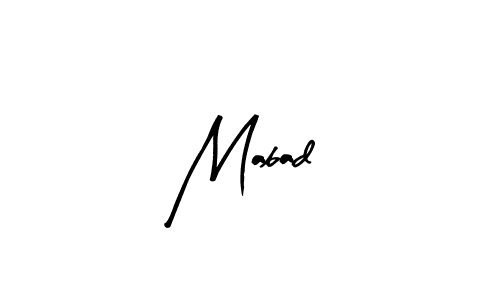 Use a signature maker to create a handwritten signature online. With this signature software, you can design (Arty Signature) your own signature for name Mabad. Mabad signature style 8 images and pictures png