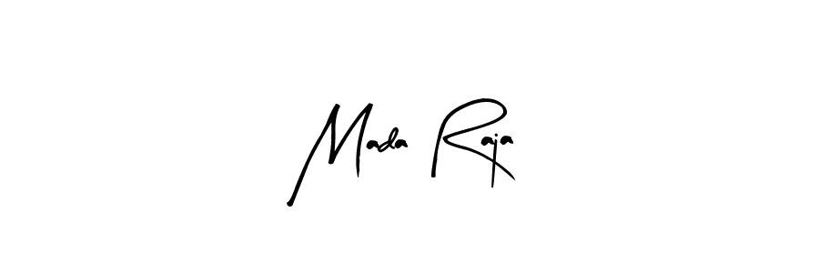 Similarly Arty Signature is the best handwritten signature design. Signature creator online .You can use it as an online autograph creator for name Mada Raja. Mada Raja signature style 8 images and pictures png