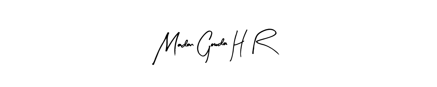 Madan Gowda H R stylish signature style. Best Handwritten Sign (Arty Signature) for my name. Handwritten Signature Collection Ideas for my name Madan Gowda H R. Madan Gowda H R signature style 8 images and pictures png