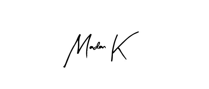 Create a beautiful signature design for name Madan K. With this signature (Arty Signature) fonts, you can make a handwritten signature for free. Madan K signature style 8 images and pictures png