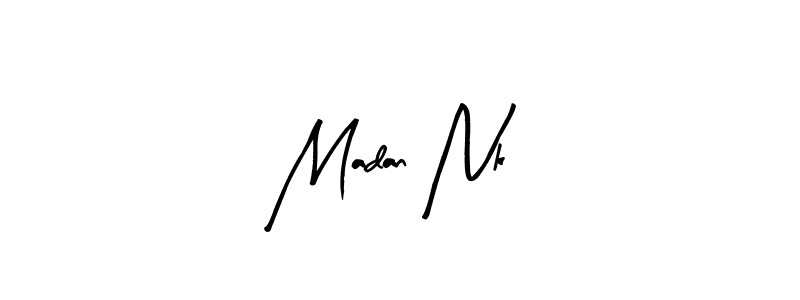 Also You can easily find your signature by using the search form. We will create Madan Nk name handwritten signature images for you free of cost using Arty Signature sign style. Madan Nk signature style 8 images and pictures png