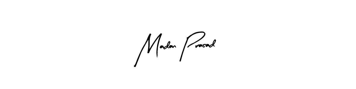 Make a beautiful signature design for name Madan Prasad. With this signature (Arty Signature) style, you can create a handwritten signature for free. Madan Prasad signature style 8 images and pictures png