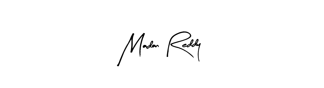 Similarly Arty Signature is the best handwritten signature design. Signature creator online .You can use it as an online autograph creator for name Madan Reddy. Madan Reddy signature style 8 images and pictures png