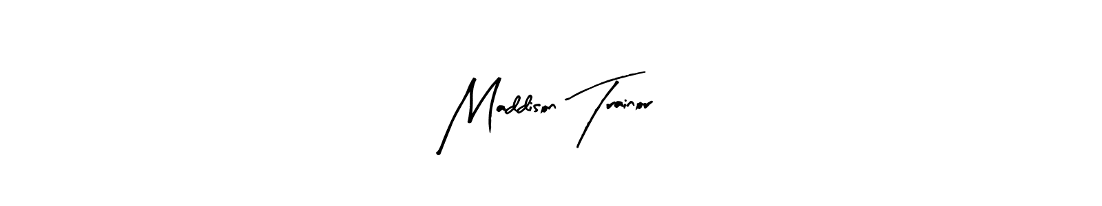 How to make Maddison Trainor name signature. Use Arty Signature style for creating short signs online. This is the latest handwritten sign. Maddison Trainor signature style 8 images and pictures png