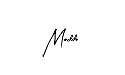 Use a signature maker to create a handwritten signature online. With this signature software, you can design (Arty Signature) your own signature for name Maddu. Maddu signature style 8 images and pictures png