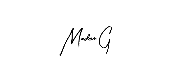 Madem G stylish signature style. Best Handwritten Sign (Arty Signature) for my name. Handwritten Signature Collection Ideas for my name Madem G. Madem G signature style 8 images and pictures png