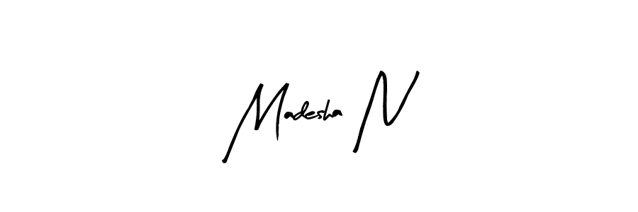 It looks lik you need a new signature style for name Madesha N. Design unique handwritten (Arty Signature) signature with our free signature maker in just a few clicks. Madesha N signature style 8 images and pictures png