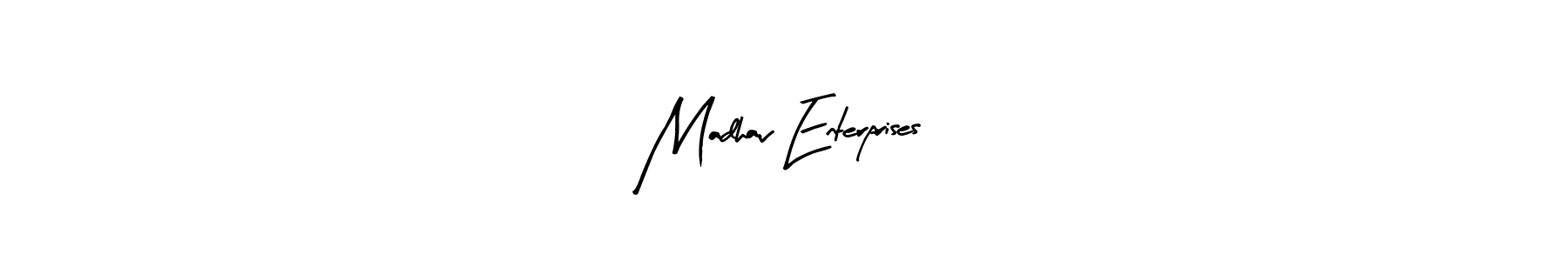 It looks lik you need a new signature style for name Madhav Enterprises. Design unique handwritten (Arty Signature) signature with our free signature maker in just a few clicks. Madhav Enterprises signature style 8 images and pictures png