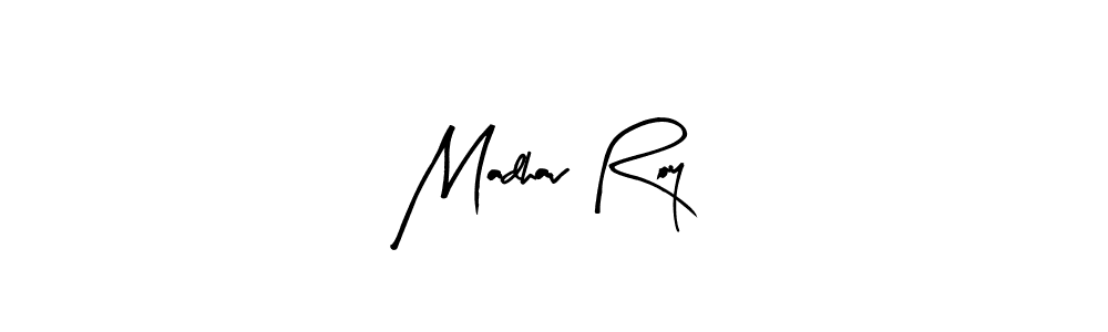 How to make Madhav Roy name signature. Use Arty Signature style for creating short signs online. This is the latest handwritten sign. Madhav Roy signature style 8 images and pictures png