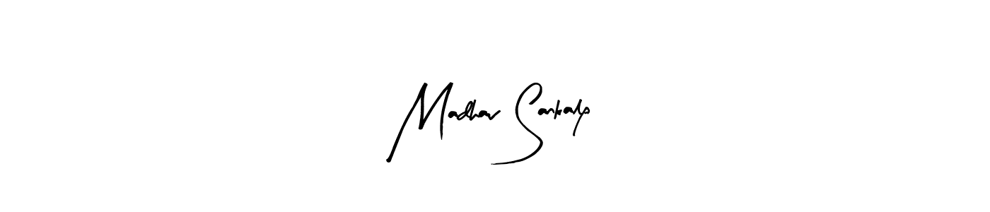 Also You can easily find your signature by using the search form. We will create Madhav Sankalp name handwritten signature images for you free of cost using Arty Signature sign style. Madhav Sankalp signature style 8 images and pictures png