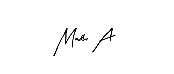 Make a short Madhu A signature style. Manage your documents anywhere anytime using Arty Signature. Create and add eSignatures, submit forms, share and send files easily. Madhu A signature style 8 images and pictures png