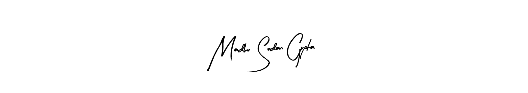 Make a beautiful signature design for name Madhu Sudan Gupta. With this signature (Arty Signature) style, you can create a handwritten signature for free. Madhu Sudan Gupta signature style 8 images and pictures png