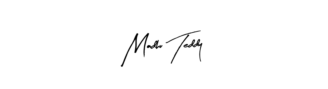 Also You can easily find your signature by using the search form. We will create Madhu Teddy name handwritten signature images for you free of cost using Arty Signature sign style. Madhu Teddy signature style 8 images and pictures png