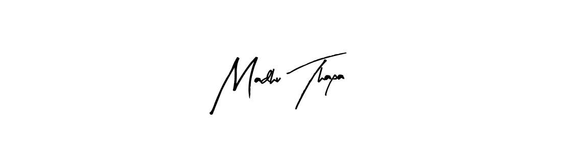 Also You can easily find your signature by using the search form. We will create Madhu Thapa name handwritten signature images for you free of cost using Arty Signature sign style. Madhu Thapa signature style 8 images and pictures png