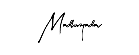 Generate high-definition signature styles for Madhuriyadav. The Arty Signature typeface ensures crisp legibility and sophisticated design. Madhuriyadav signature style 8 images and pictures png