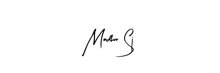 It looks lik you need a new signature style for name Madhuu Sj. Design unique handwritten (Arty Signature) signature with our free signature maker in just a few clicks. Madhuu Sj signature style 8 images and pictures png
