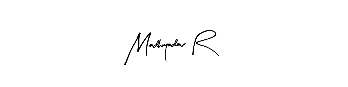 if you are searching for the best signature style for your name Madhuyadav R. so please give up your signature search. here we have designed multiple signature styles  using Arty Signature. Madhuyadav R signature style 8 images and pictures png