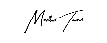 Design your own signature with our free online signature maker. With this signature software, you can create a handwritten (Arty Signature) signature for name Madhvi Tiwari. Madhvi Tiwari signature style 8 images and pictures png