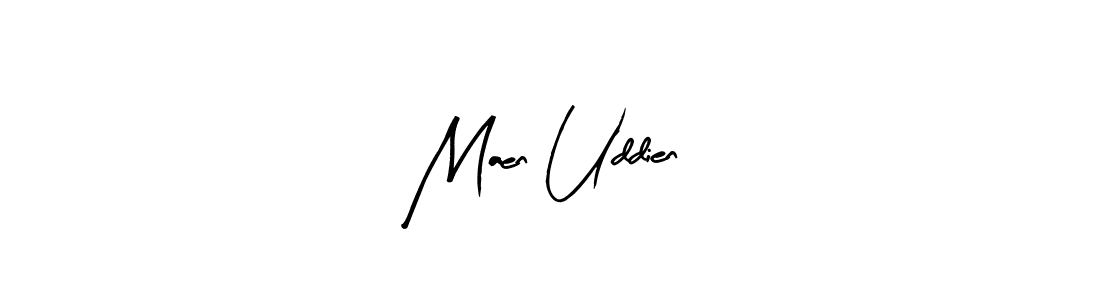 Make a beautiful signature design for name Maen Uddien. With this signature (Arty Signature) style, you can create a handwritten signature for free. Maen Uddien signature style 8 images and pictures png