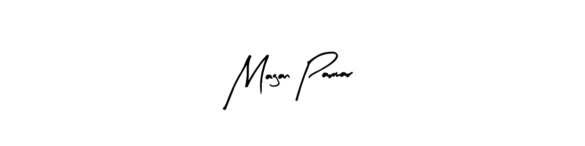 Magan Parmar stylish signature style. Best Handwritten Sign (Arty Signature) for my name. Handwritten Signature Collection Ideas for my name Magan Parmar. Magan Parmar signature style 8 images and pictures png