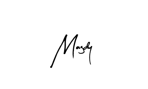 Use a signature maker to create a handwritten signature online. With this signature software, you can design (Arty Signature) your own signature for name Magdy. Magdy signature style 8 images and pictures png