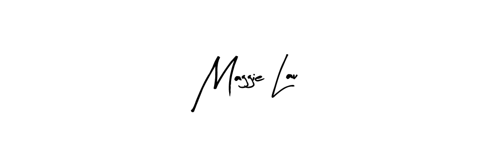Use a signature maker to create a handwritten signature online. With this signature software, you can design (Arty Signature) your own signature for name Maggie Lau. Maggie Lau signature style 8 images and pictures png