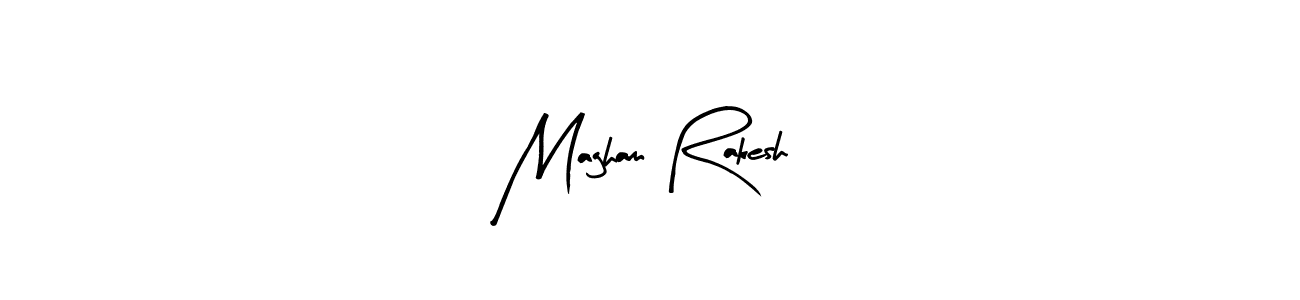 This is the best signature style for the Magham Rakesh name. Also you like these signature font (Arty Signature). Mix name signature. Magham Rakesh signature style 8 images and pictures png