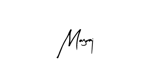 Use a signature maker to create a handwritten signature online. With this signature software, you can design (Arty Signature) your own signature for name Magraj. Magraj signature style 8 images and pictures png