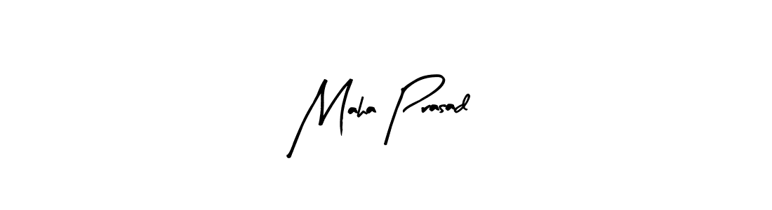 Create a beautiful signature design for name Maha Prasad. With this signature (Arty Signature) fonts, you can make a handwritten signature for free. Maha Prasad signature style 8 images and pictures png