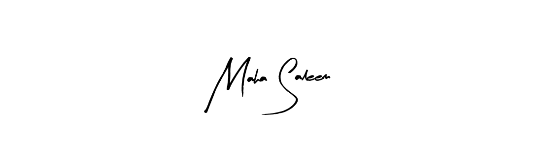 if you are searching for the best signature style for your name Maha Saleem. so please give up your signature search. here we have designed multiple signature styles  using Arty Signature. Maha Saleem signature style 8 images and pictures png