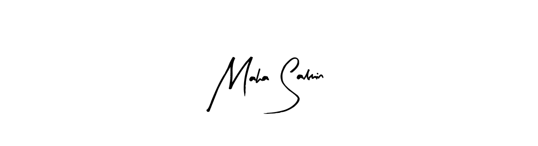How to make Maha Salmin signature? Arty Signature is a professional autograph style. Create handwritten signature for Maha Salmin name. Maha Salmin signature style 8 images and pictures png