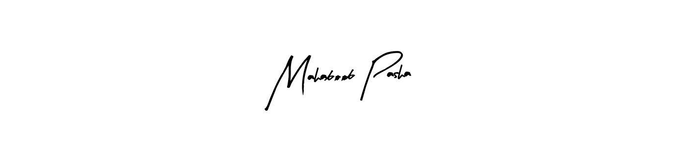 The best way (Arty Signature) to make a short signature is to pick only two or three words in your name. The name Mahaboob Pasha include a total of six letters. For converting this name. Mahaboob Pasha signature style 8 images and pictures png