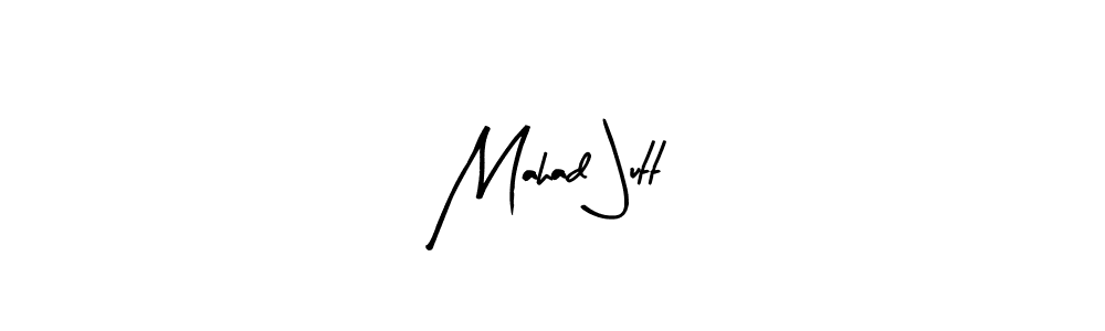 Arty Signature is a professional signature style that is perfect for those who want to add a touch of class to their signature. It is also a great choice for those who want to make their signature more unique. Get Mahad Jutt name to fancy signature for free. Mahad Jutt signature style 8 images and pictures png