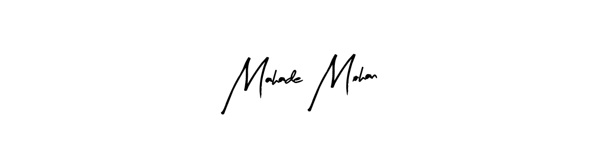 Create a beautiful signature design for name Mahade Mohan. With this signature (Arty Signature) fonts, you can make a handwritten signature for free. Mahade Mohan signature style 8 images and pictures png