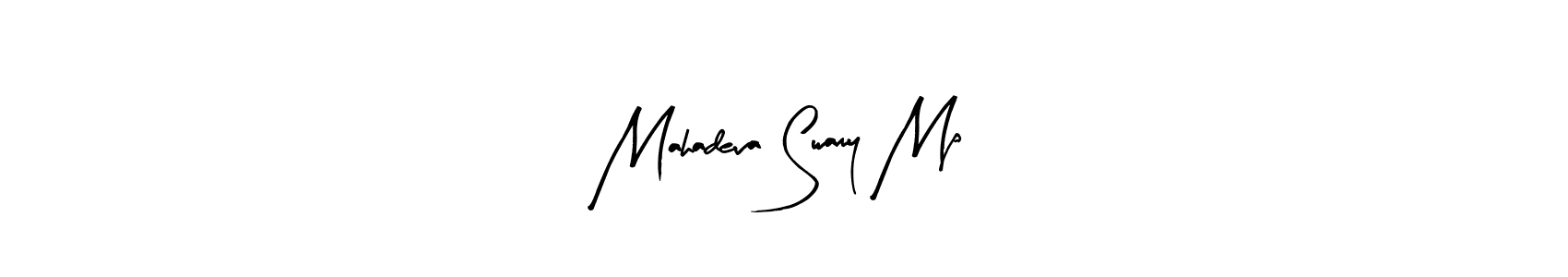 Similarly Arty Signature is the best handwritten signature design. Signature creator online .You can use it as an online autograph creator for name Mahadeva Swamy Mp. Mahadeva Swamy Mp signature style 8 images and pictures png